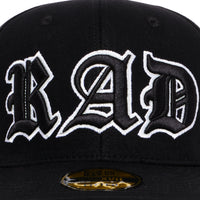 “Blackout” Fitted Hat (Black/White)