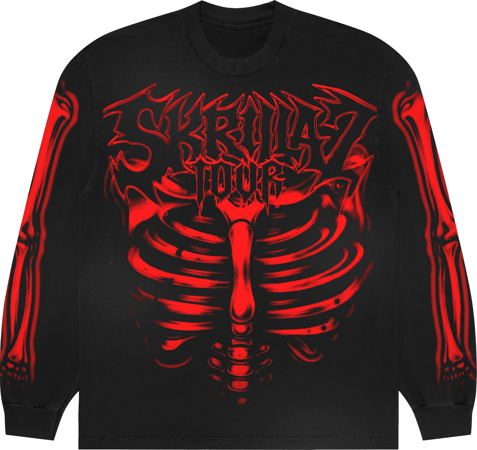 Skrilla Z Tour x Paradox Exclusive Long-Sleeve Tee (Red)