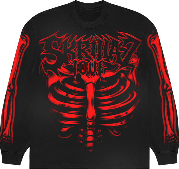Skrilla Z Tour x Paradox Exclusive Long-Sleeve Tee (Red)