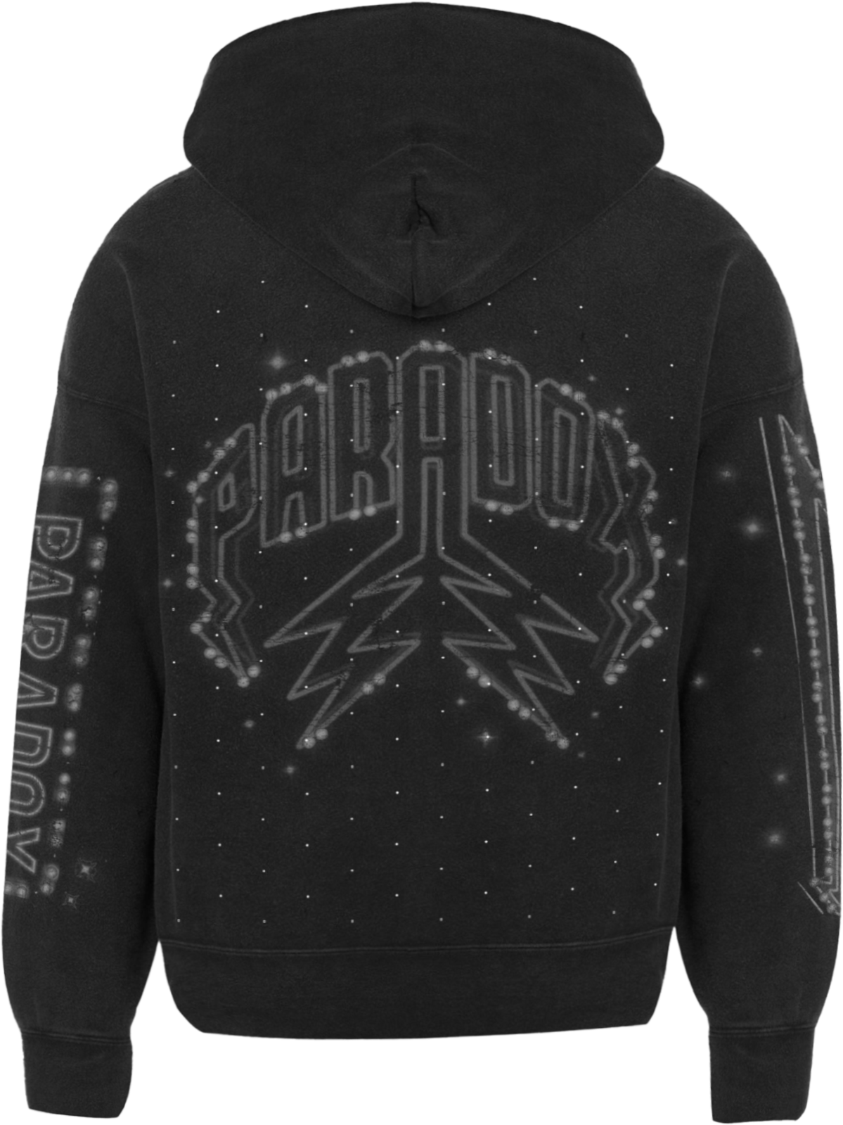 "PRDX DRUGS" - ZIP UP HOODIE (BLACK/BLACK)