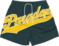 “Athletics” Mesh Shorts (Green/Yellow)