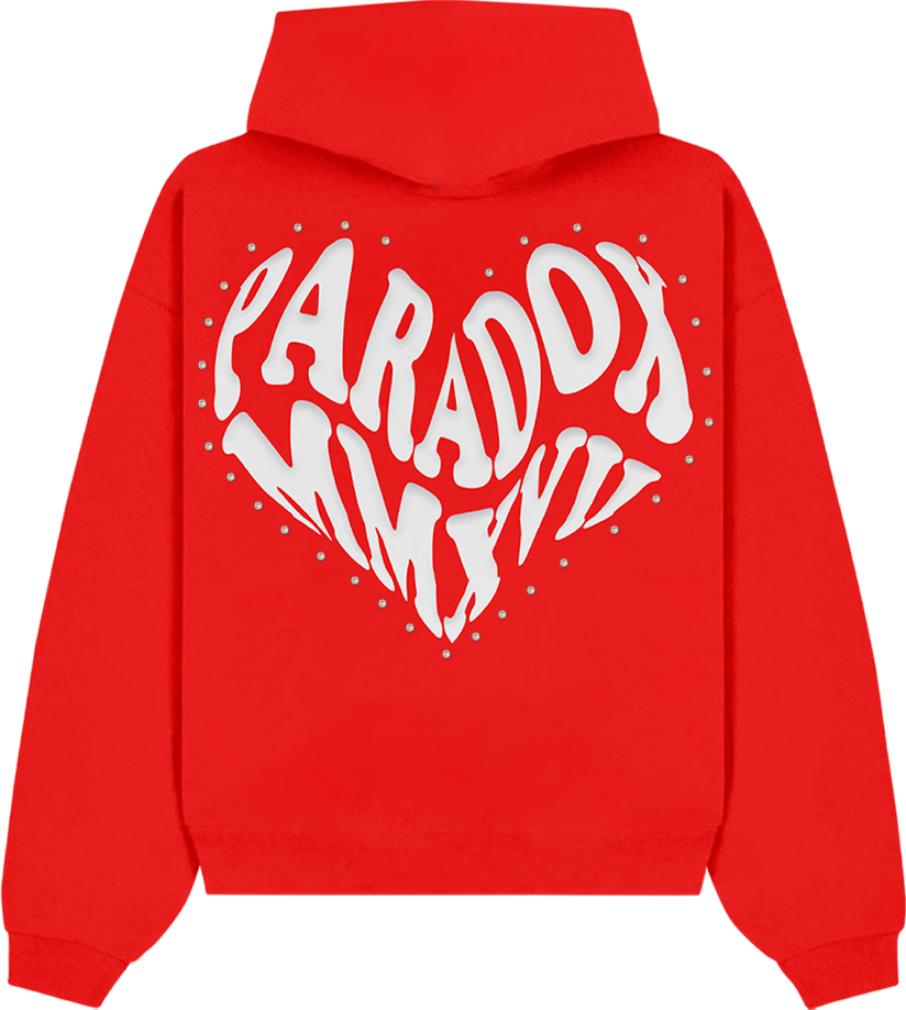 “PRDXLAB HEART” - Pull-Over Hoodie (RED)