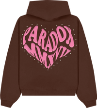 “PRDXLAB HEART” - Pull-Over Hoodie (BROWN)
