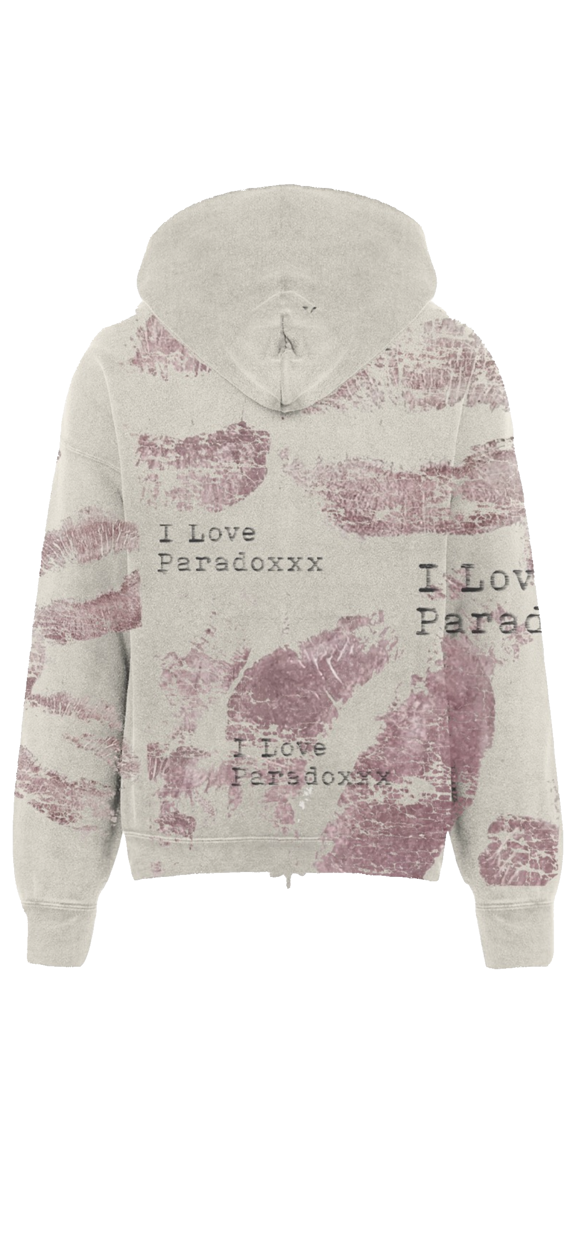 “LIPSTICK KISSES” - Zip-Up Hoodie