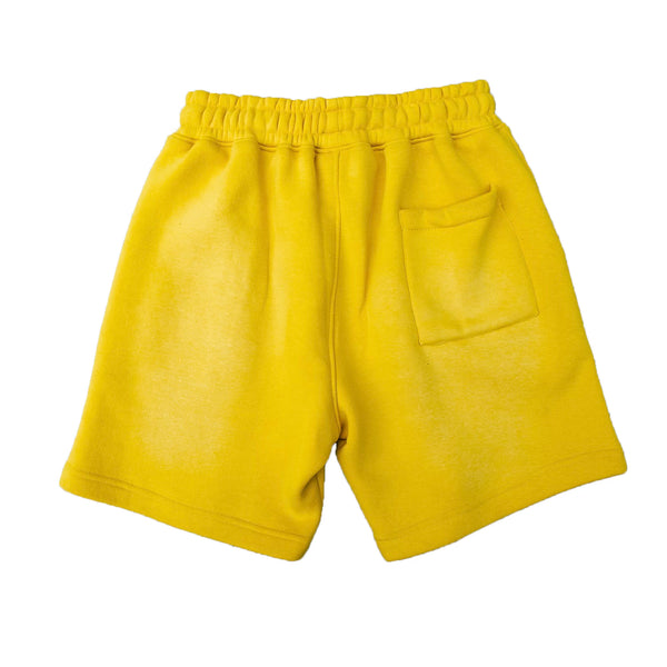 "PRDX" Lightning Arc Logo Sweatshorts (YELLOW/BLACK)