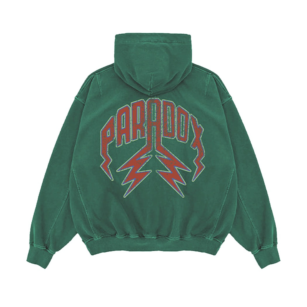 “ARABIC STARS” PULL-OVER HOODIE (GREEN)