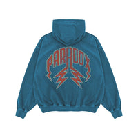 “ARABIC STARS” PULL-OVER HOODIE (BLUE)