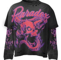 "PSYCHO SERPENT" DOUBLE LAYERED THERMAL TEE