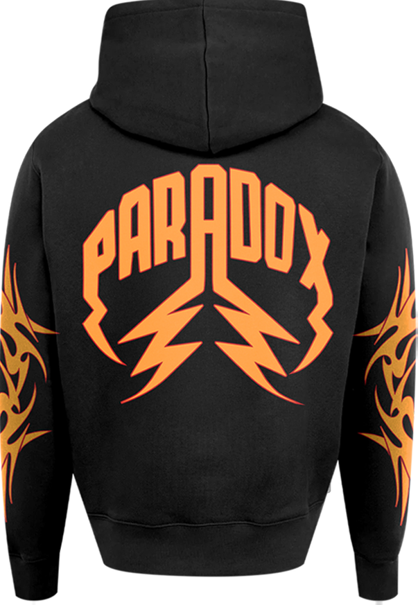 "TRIBAL PRINT LOGO" PULL-OVER HOODIE