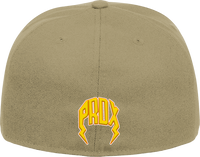 "OLD VARSITY" FITTED HAT (TAN/YELLOW)