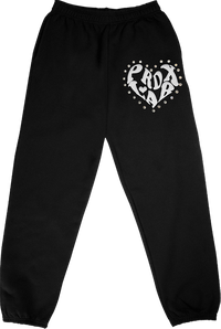 “PRDXLAB HEART” - Sweatpants (BLACK)