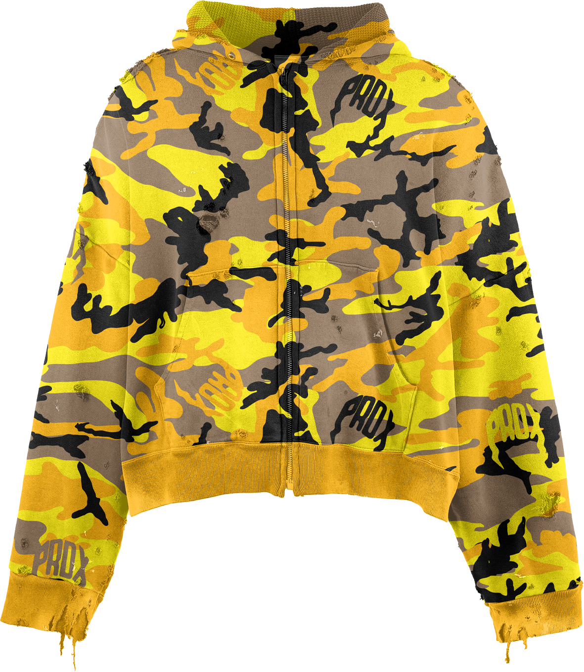 PRDX CAMO THERMAL HOODIE (YELLOW)
