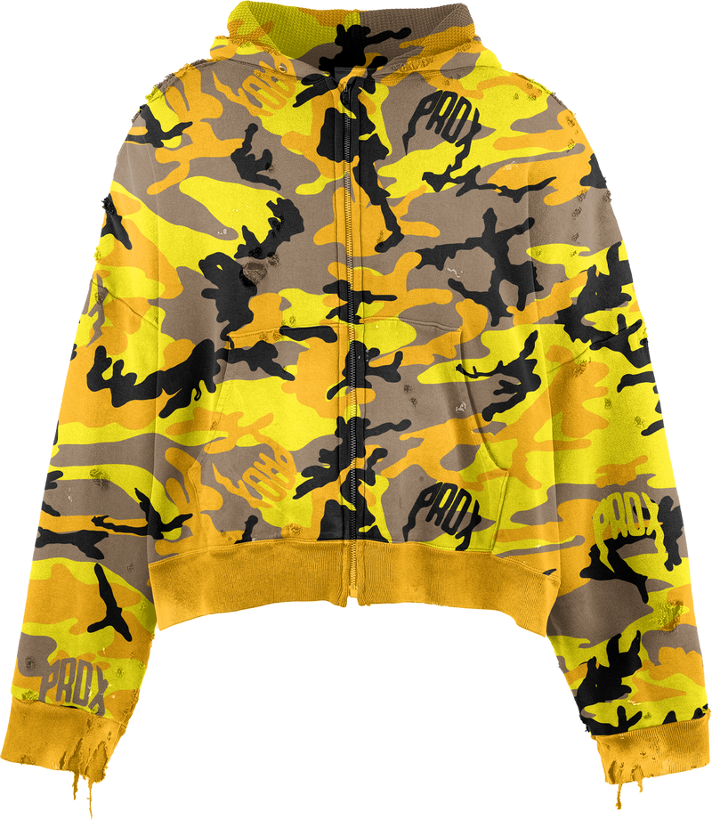 PRDX CAMO THERMAL HOODIE (YELLOW)