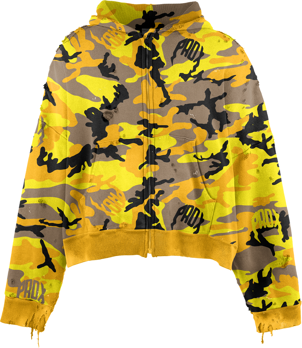 PRDX CAMO THERMAL HOODIE (YELLOW) – Paradox Lab