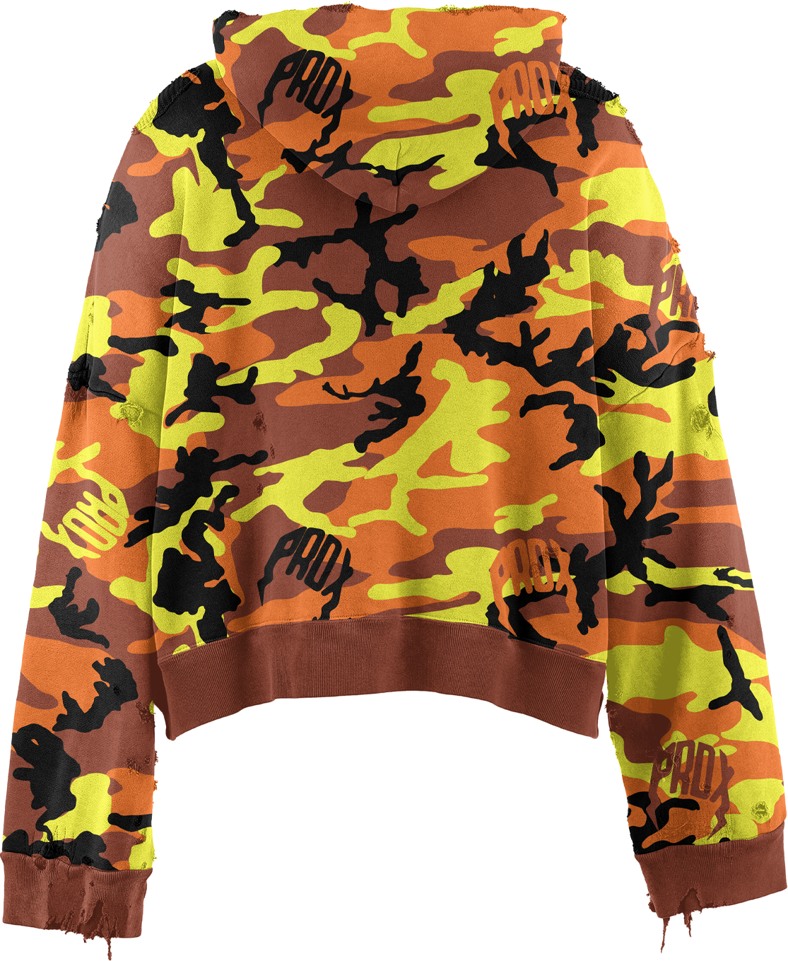 PRDX CAMO THERMAL HOODIE (ORANGE)