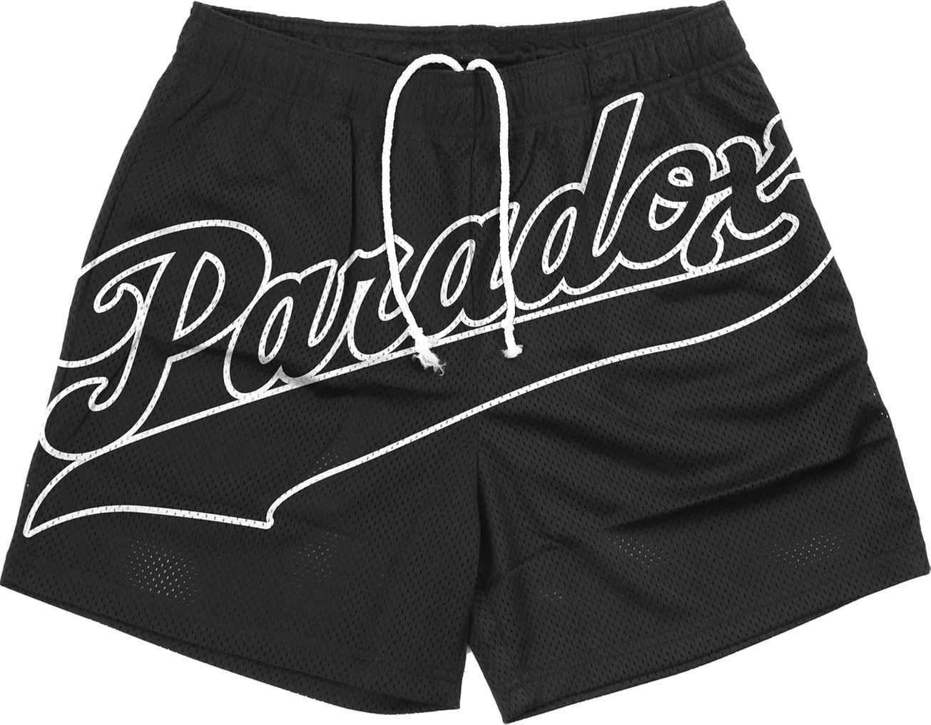 “Blackout” Mesh Shorts (Black/White)