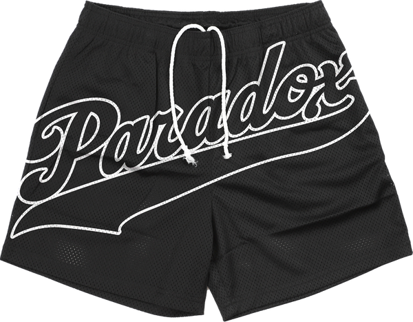 “Blackout” Mesh Shorts (Black/White)
