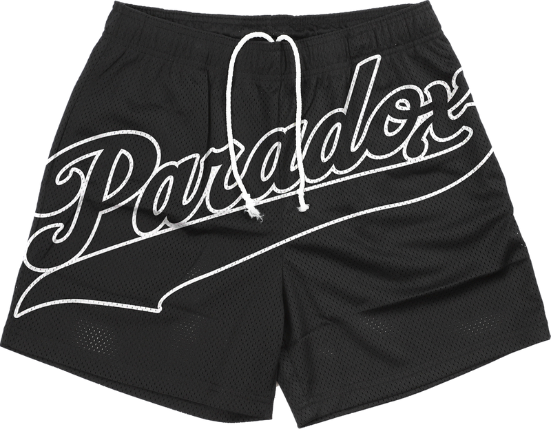 “Blackout” Mesh Shorts (Black/White)