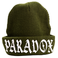 PARADOX RIBBED KNIT BEANIE (OLIVE)
