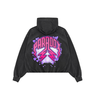 "BETTY BOOP" PULL-OVER HOODIE (BLACK)