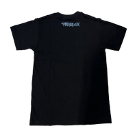 AIRBRUSHED "VINTAGE MOTORCYCLE" TEE - BLACK