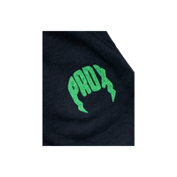 "PRDX" Lightning Arc Logo Sweatshorts (BLACK/GREEN)
