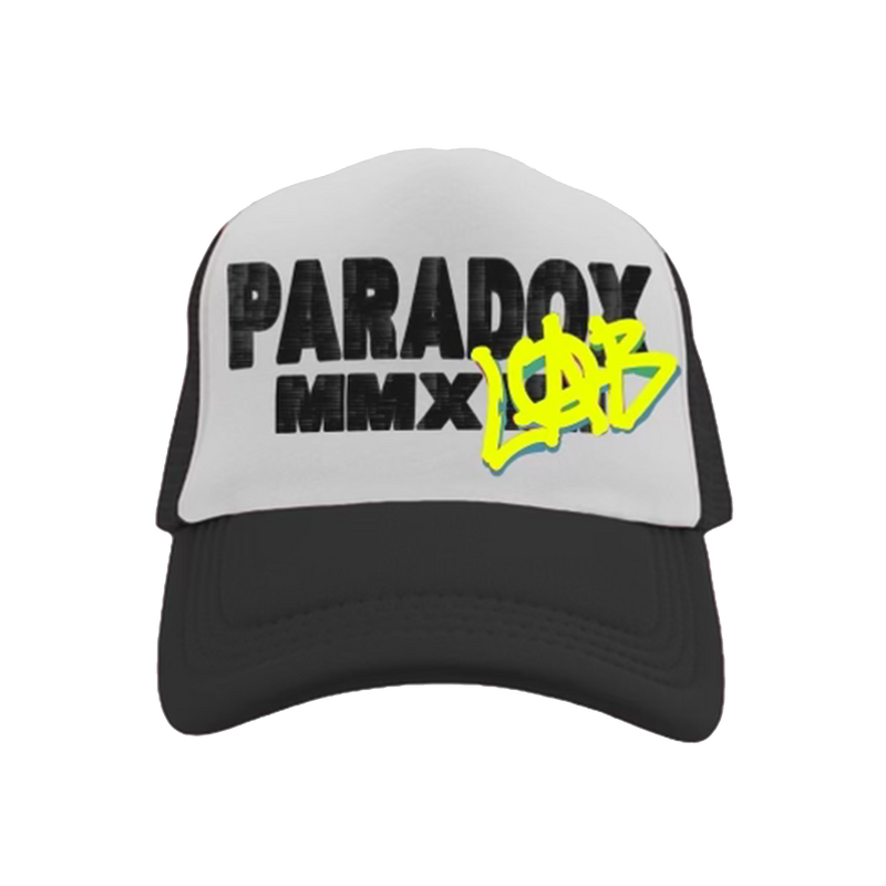 "LAB" PARADOX MMXVII TRUCKER HAT (BLACK/WHITE)