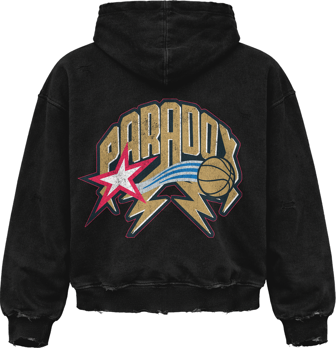 "2001 FINALS" ZIP-UP HOODIE (BLACK)