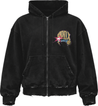 "2001 FINALS" ZIP-UP HOODIE (BLACK)