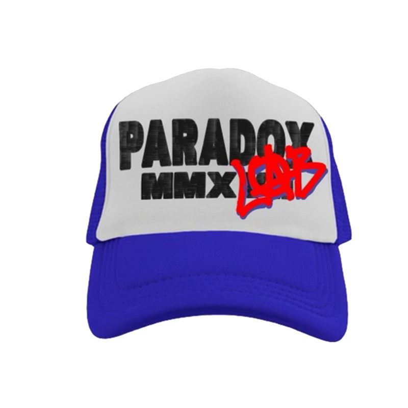 "LAB" PARADOX MMXVII TRUCKER HAT (BLUE/WHITE)
