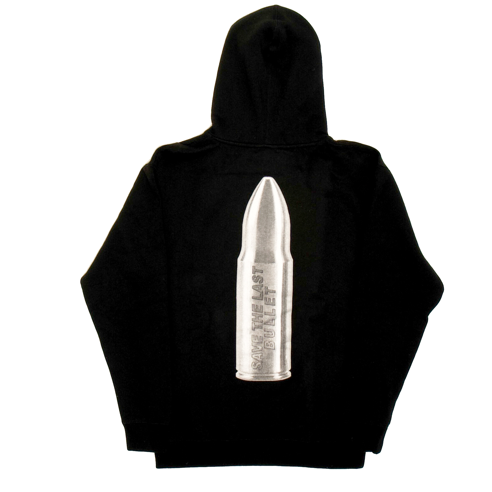 “SAVE THE LAST BULLET” PULL-OVER HOODIE (BLACK)