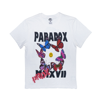 "BUTTERFLY" Lightning Arc Logo Tee (WHITE)