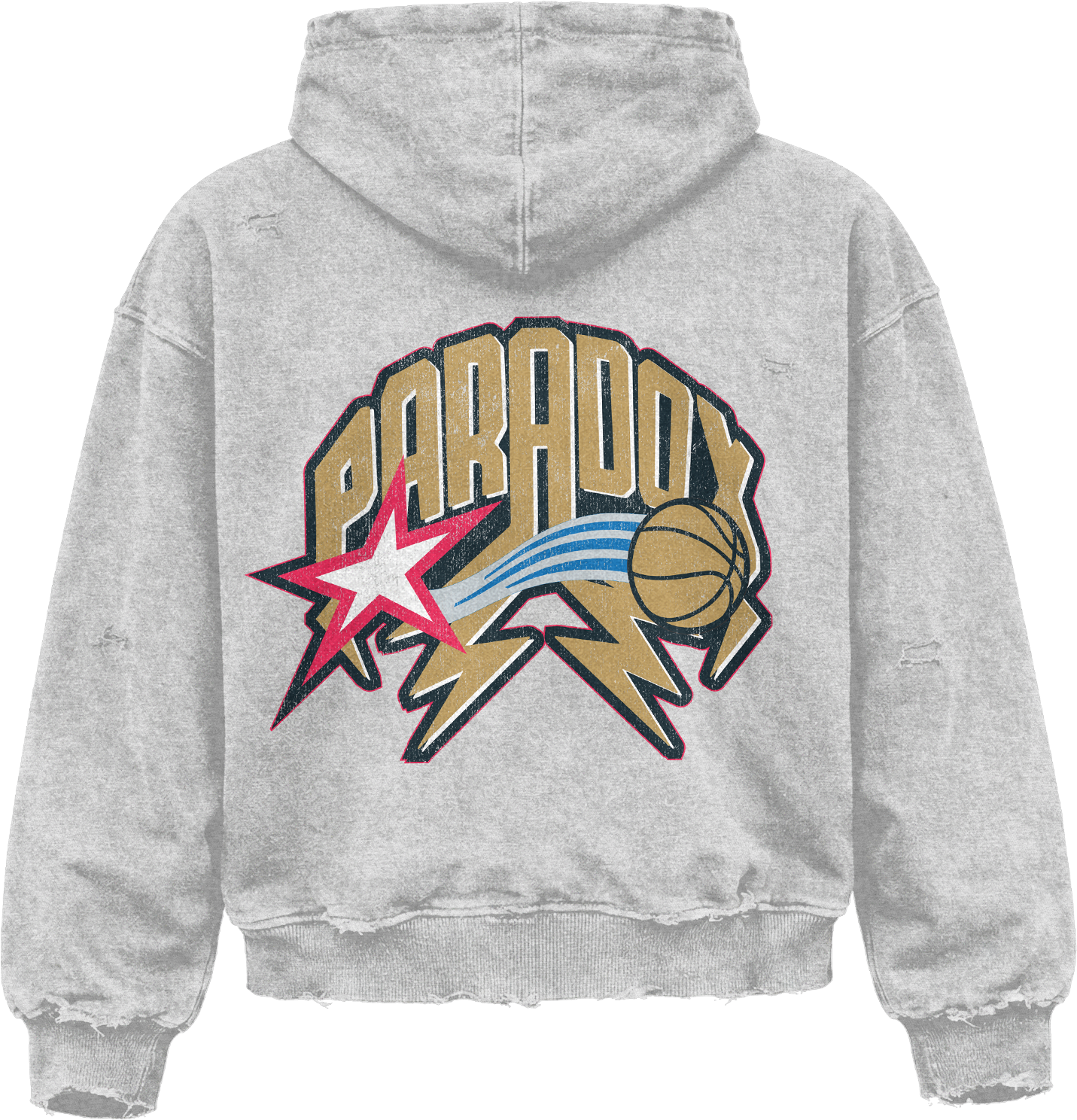 "2001 FINALS" ZIP-UP HOODIE (GREY)