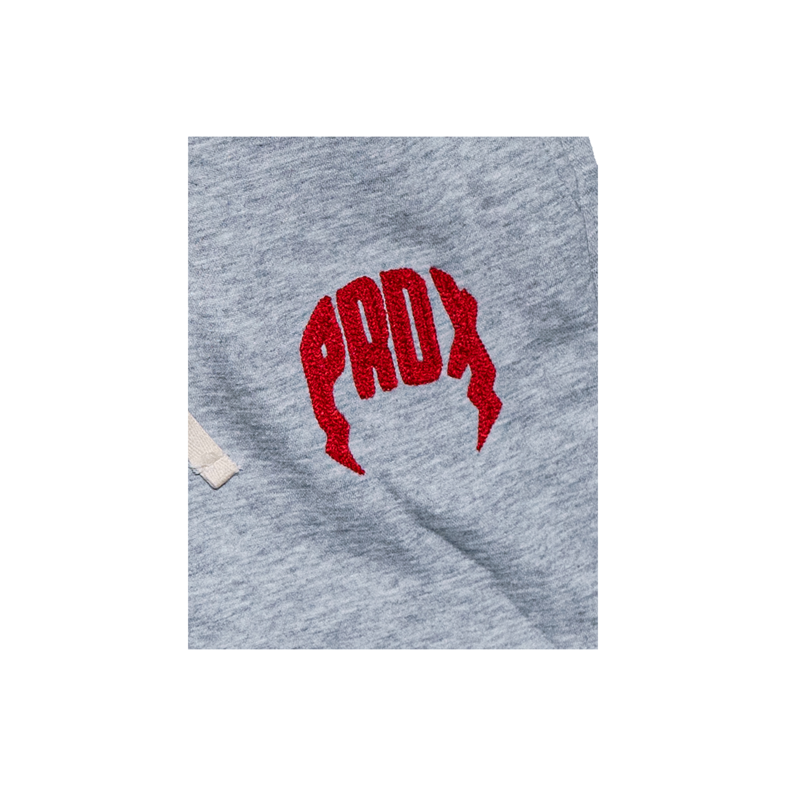 "PRDX" Lightning Arc Logo Sweatshorts (GREY/RED)