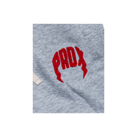 "PRDX" Lightning Arc Logo Sweatshorts (GREY/RED)