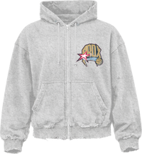 "2001 FINALS" ZIP-UP HOODIE (GREY)