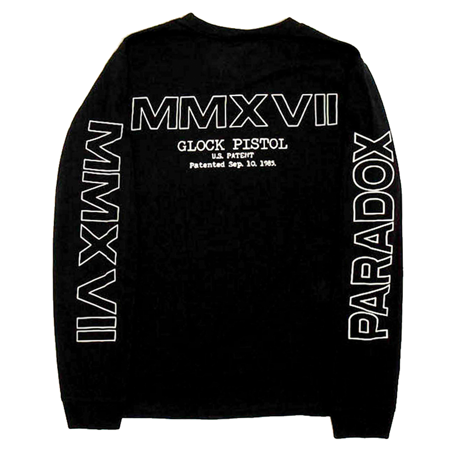 “G-LOCK BLUEPRINT” LONG-SLEEVE TEE (BLACK)