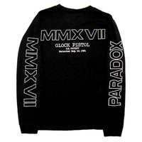 “G-LOCK BLUEPRINT” LONG-SLEEVE TEE (BLACK)