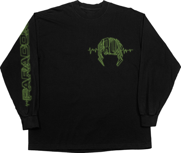 "PULSE" LONG-SLEEVE TEE (BLACK)