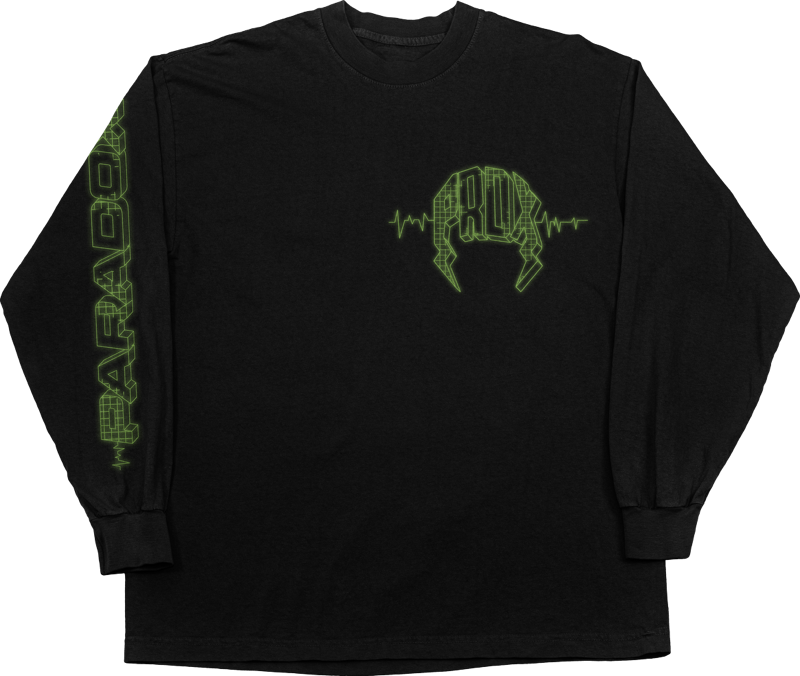 "PULSE" LONG-SLEEVE TEE (BLACK)