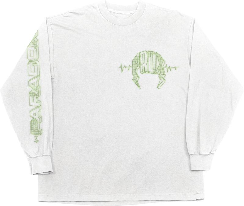 "PULSE" LONG-SLEEVE TEE (WHITE)