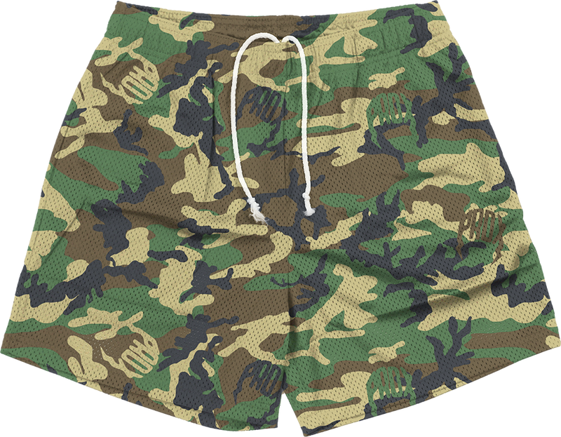 "PRDX LOGO CAMO" Mesh Shorts
