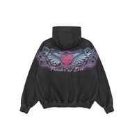 "PARADOX OF LOVE" PULL-OVER HOODIE (BLACK)
