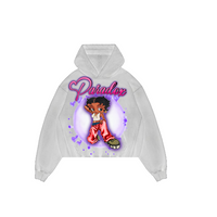 "BETTY BOOP" PULL-OVER HOODIE (WHITE)