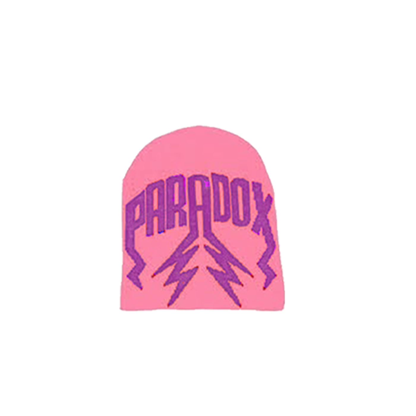 Paradox Lab White Pink Lightning Arc Logo Beanie Hat One Size Arc main image 2