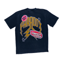 "PRDXXX PEEP SHOWS" Lightning Arc Logo Tee (VINTAGE BLACK)