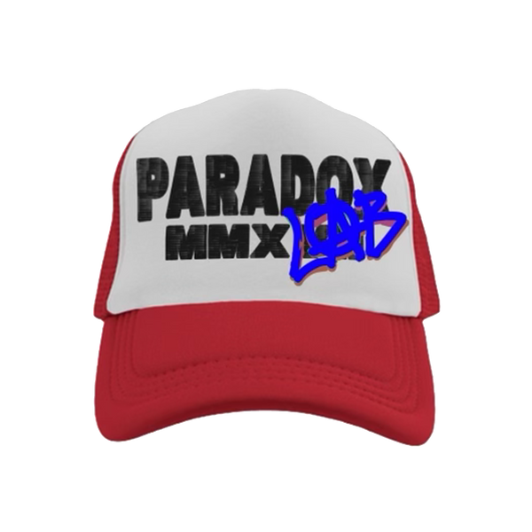 "LAB" PARADOX MMXVII TRUCKER HAT (RED/WHITE)