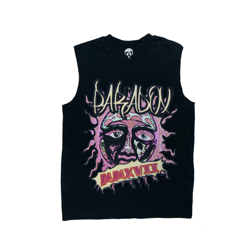 "PARADOX SUN" Sleeveless Tee (BLACK)