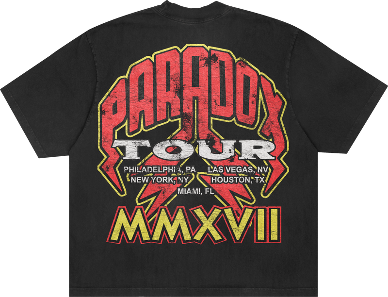 "RETRO TOUR" Lightning Arc Logo Tee