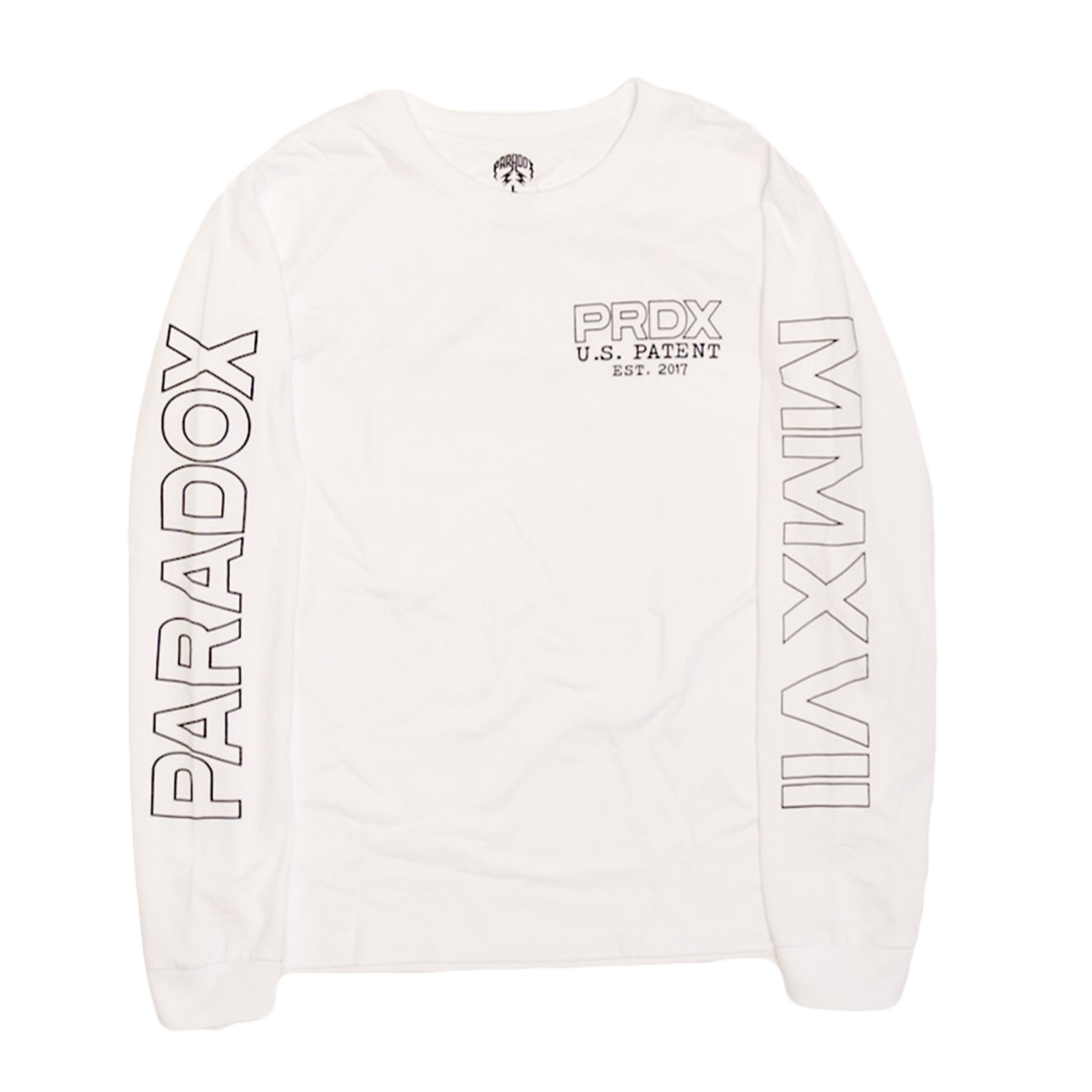 “G-LOCK BLUEPRINT” LONG-SLEEVE TEE (WHITE)